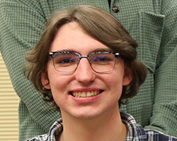 Portrait of high school programming student