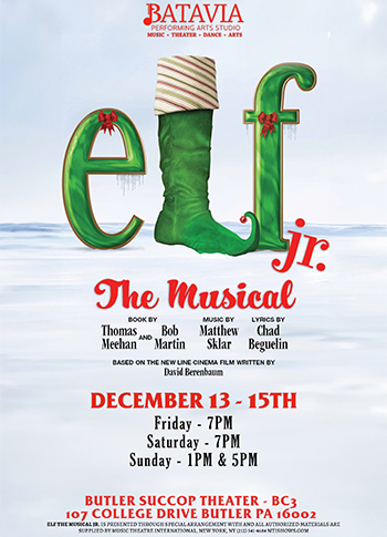 Elf The Musical, Jr. Poster